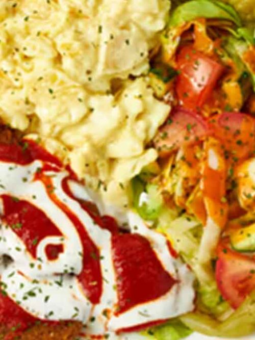 Falafel Valkosipuliperunoilla