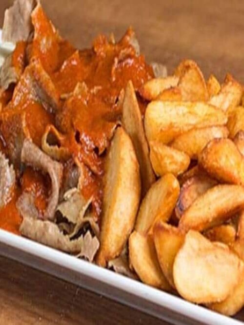 Kebab Lohkoperunoilla
